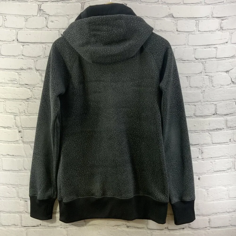 Billabong Jacket Zip Up Hooded Soft Shell Mens‎ Sz L Gray Blue Full Zip